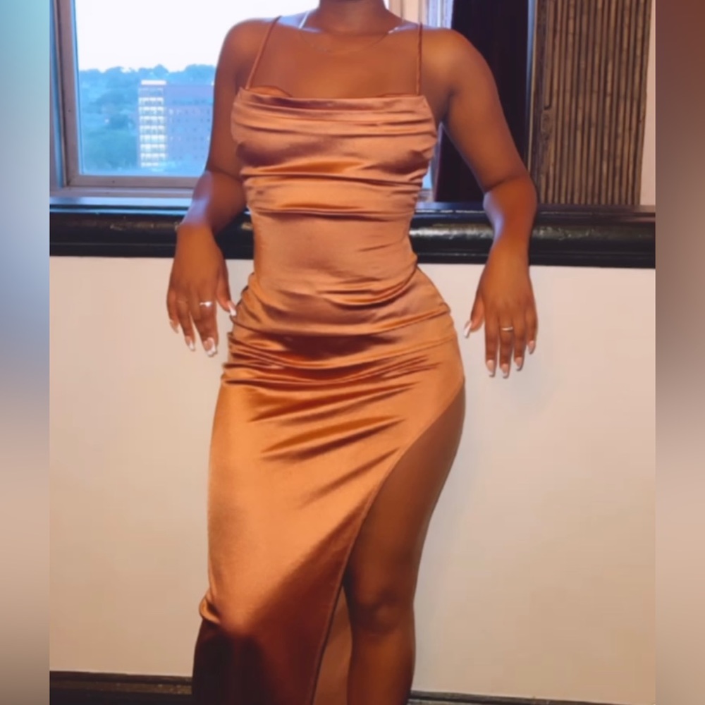 ROSE GOLD FORMAL DRESS
